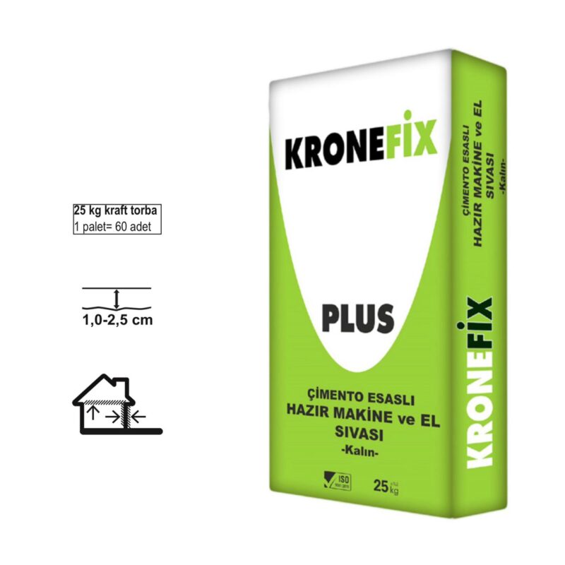 Kronefix Çimento Esaslı Hazır Makine ve El Sıvası-Kalın